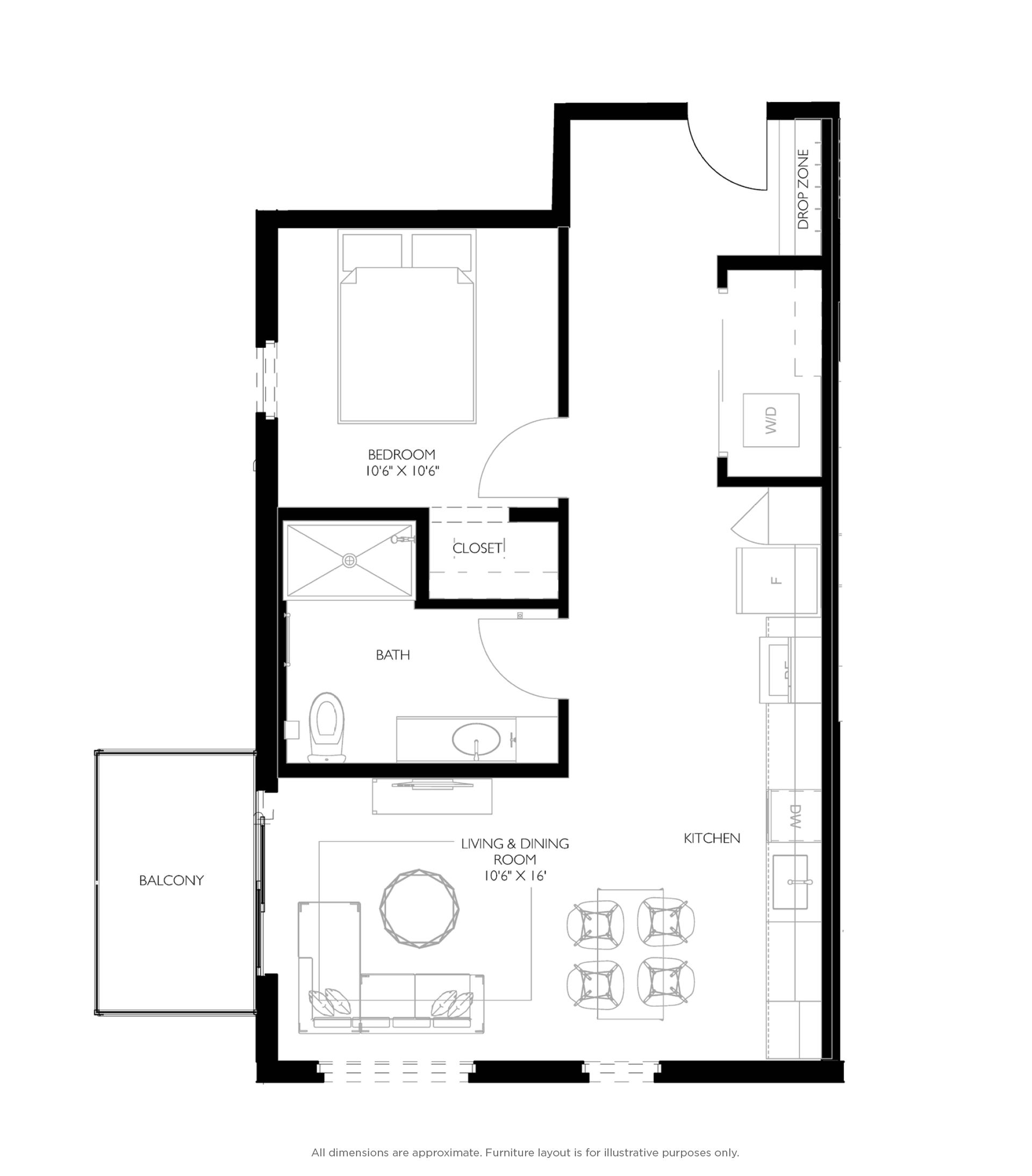 Modern Studio One Two Bedroom Apartments In Burlington